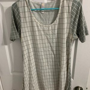 LuluRoe Patterned Scoop Neck Tee